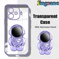 Jingsanc Ốp trong suốt cho Vivo iqoo Z9 5G/iqoo Z9 TURBO/iqoo Z9 Turbo + Vỏ điện thoại với giá đỡ Ph