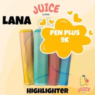 【100% ORIGINAL】LANA PEN PLUS 9K Highlighter Pen School Office Stationery Plus Art Colourful LANA Tex