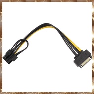 (Y O Q N)15Pin SATA Male to 8Pin(6+2) PCI-E Power Supply Cable SATA Cable 15-Pin to 8 Pin Cable 18AW