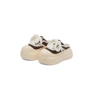 1807INF-008 GOTHIC LACE UP GOTHIC Platform Shoes Half Slippers Deconstruction Version Platform Pedal