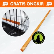 TANGKRINGAN KAYU JATI ULIR 60 65 CM PANJANG TANGKRINGAN SANGKAR KANDANG BURUNG UMBARAN TANGKRINGAN LOVEBIRD KENARI PARKIT PLECI KACER MURAI PERKUTUT TK65CM