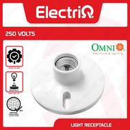 Electriq l Omni E27 Ceiling Bulb Light Bukilya Receptacle 2 1/4" /  4 1/4" Diameter with Screw