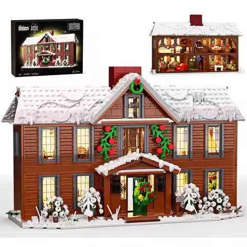 Orchard House Little Women Home Building Block Set Winter Village Bricks Model Toys Christmas Gifts 