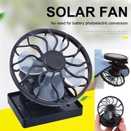 Portable Solar Fan DC Mini Fan Outdoor Traveling Camping Hiking Riding Solar Clip Fan