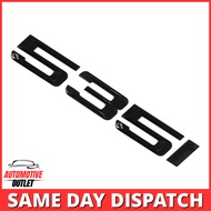 535i LETTERING REAR BOOT LID TRUNK BADGE EMBLEM FOR BMW 5 SERIES, GLOSS BLACK