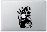 ㊣USA Gossip㊣ Macbook Pro Macbook Air 上蓋貼紙 鋼鐵人 Iron man 兩種樣式