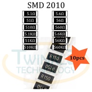 Resistor SMD 2010 5.1ohm,5.6ohm,51ohm,56ohm,510ohm,560ohm,5.1Kohm,5.6Kohm,51Kohm,56Kohm,510Kohm,560K