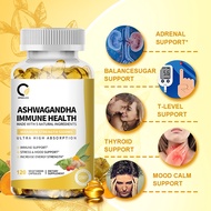 Orgeuos Ashwagandha Capsule 5000mg Per With 5 Natural Ingredients Relieve Stress Enhance Muscle Energy Reduce Cholesterol