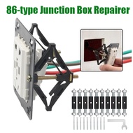 10pcs 86mm Wall Socket Switch Cassette Box Repair Cassette Repairer Switch Box Repair Screw 86型暗盒修复器
