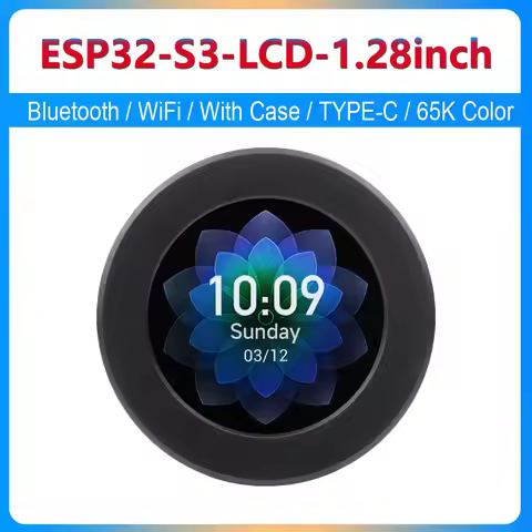 ESP32-S3 1.28inch Round LCD Display Screen Module With WIFI Bluetooth Case Type-C port Development B