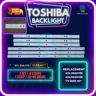 TOSHIBA 40" LED TV BACKLIGHT 40L3650VM / 40L5650VM / 40L3655VM (LAMPU TV) TOSHIBA 40 INCH LED TV 40L
