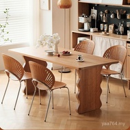 Dining Table Log Table Retro Living Room Dining Table Nordic Small Apartment Furniture Solid Wood Ho