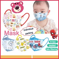 3D Cartoon Jade Guigou Mask Cartoon For Kids 0-3 Years 50 Pcs Sealed Independent Packaging Infant Ma