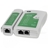 เครื่อง ทดสอบสายแลน Network Lan/สายโทรศัพท์ Cable Tester ที่เช็คสายแลน กล่องสีเขียว เเข็งเเรงทนทานใช้งานง่าย