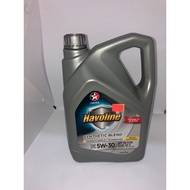 Caltex Havoline Synthetic Blend SAE 5W30 (4 Liter),Original.