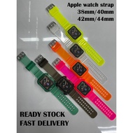 [SCS] *Ready Stock* APPLE WATCH Transparent Silicone Jelly Strap Series 1/2/3/4/5/6/se 38mm/40mm/42m