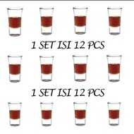 SLOKI GLASS SET OF 12 PCS/ SHOT GLASS MINI GLASS/SHOT GLASS/ GLASS MINI SLOKI GLASS