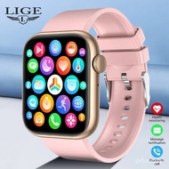 LIGE Smart Watch For Women Full Touch Screen Bluetooth Call Waterproof Watches Sport Fitness Tracker Smartwatch Lady Rj
