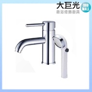 【大巨光】臉盆單孔單槍水龍頭+開關型蓮蓬頭_二段式(TAP-100021)