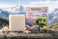 Pink Himalayan Salt Soap 100g | Refreshing Mineral Body Bar for Oily & Rough Skin | HappyLyBeauty