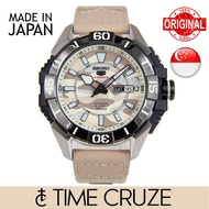 [Time Cruze] Seiko 5 Sports Japan Made Automatic 24 Jewels Camouflage Men's Watch SRPA01 SRPA01J1 SRPA01J