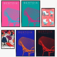 1PC Minimalist Bauhaus Iconic Mid-Century Chairs Exhibition Furniture Poster Paper Print Home Living