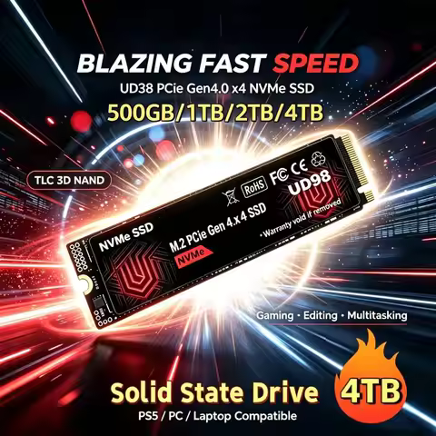UD98 SSD NVMe M2 PCIe4.0 NVMe SSD 1TB 2TB PCIe4.0 4TB Hard Drive Hard Drives Hdd Disk Hd for Laptop 