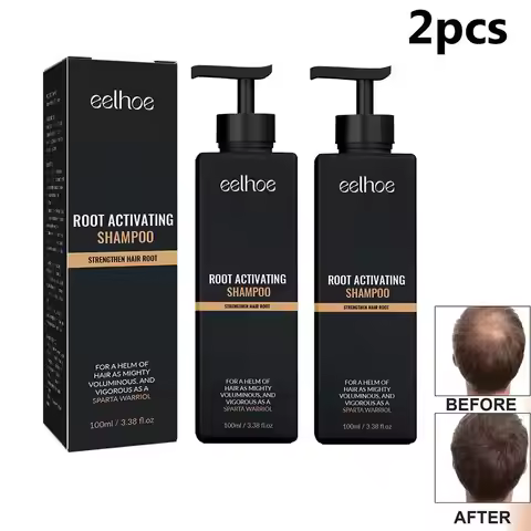 2PCS Anti Baldness Shampoo Thickening Shampoo Root Activator Shampoo Nourish Hair Regrowth Shampoo F