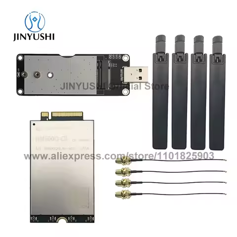 Quectel RM500Q-GL 5G Modem M.2 module with USB 3.0 adapter SIM card slot+pigtail+5G antenna worldwid