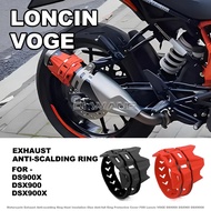 Motorcycle Exhaust Anti-scalding Ring Heat Insulation Glue Anti-fall Ring Protective Cover FOR Lonci