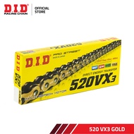 Drive Chain / Rantai Motor DID 520 VX3 (Gold)