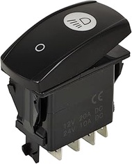 8P ON-Off-ON Work Light Rocker Switch AT309435 Compatible with John Deere 313 315 317 320 325 328 33