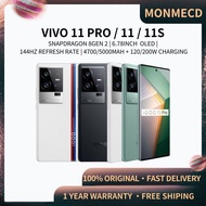 VIVO IQOO 11Pro/ 11/ 11S Phone Snapdragon 8 Gen2 Handphone 144Hz OLED Smartphone 5000 mAh+120/200W C