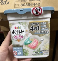[現貨包運費]日本P&G Bold/Ariel洗衣凝珠(一盒11粒。一套10盒共110粒。可任選香味) 「白茶花香」or「藍色」