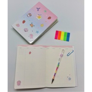 [Ready Stock]B6 Plastic Cover Journal Notebook Planner Under the Sea Sketch book Color 112page Buku Nota Buku Catatan