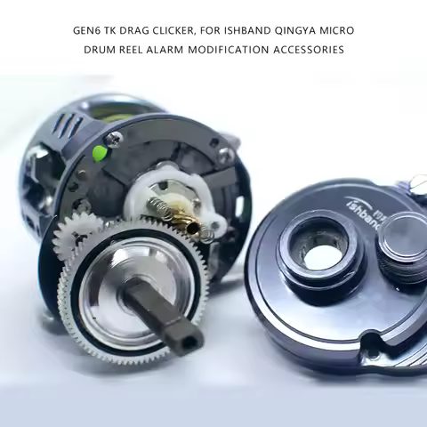 Gen6 TK Drag Clicker Glue-Free Mod Parts For Ishband Qingya Micro Drum Reel Alarm Modification Acces