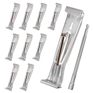 10 Pack 5 Inch Gutter Hangers with Screws Quick Screw Gutter Clips Hidden Gutter Bracket Come for 5"