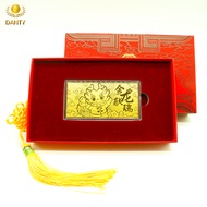 【DANTY】Golden Dragon Gold Banknotes （0.5g）Pure Gold 999/24K Gold Bar