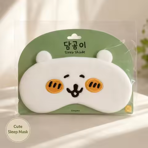 Anime Chiikawa Joke Bear Sleep Mask Blackout Eye Mask Soft Comfortable Breathable Adjustable Sleep A
