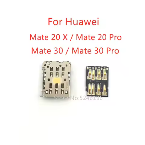 1pcs Sim Card Reader Tray Slot For Huawei Mate 20 X Huawei Mate 20 Pro Huawei Mate 30 Huawei Mate 30