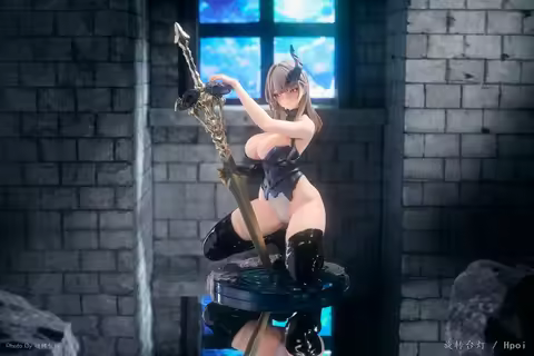 +In Stock Original AniMester Demon Hunter-Selena Magnetic Light Effect Golden Pupils Soft Breasts 23