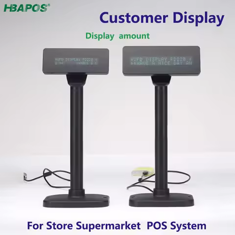 220V Independent Customer Display For Cash Register System POS System for Store Supermarket Cashier