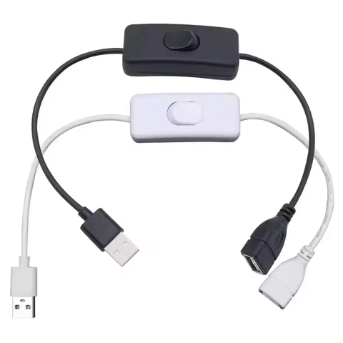 1/4pcs USB LED Switch USB cable switch cable ON OFF power device tool switch cable extension cable/e