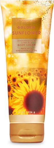 Bath & Body Works Body Care - Golden Sunflower - 24 Hour Moisture Ultra Shea Body Cream - 8 oz