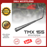 TMX 155 STOCKPIPE - Plug and play - Stainless - Honda - Muffler - Exhaust for Motorcycle (Double Tub