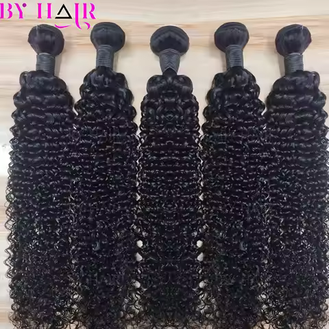 12A Mongolian Hair Kinky Curly Hair Bundles 1/3/4 PCS Hair Extensions Burmese Curly Hair Bundles Rem
