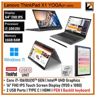 LENOVO THINKPAD X1 YOGA GEN 4 / GEN 5 / GEN 6 (1 YEAR WARRANTY T&C) CORE i5 / i7 14" inch WIN 11 wit