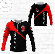 3D All Over Printed AC Milan LPH- HL Shirts Ver 1 (Red) | Ac milan shoodie