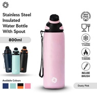 Saveme- Fjbottle - 800Ml Stainless Steel Portable Sports Bottle with Magnetic Bottle Cap, Free Bottl