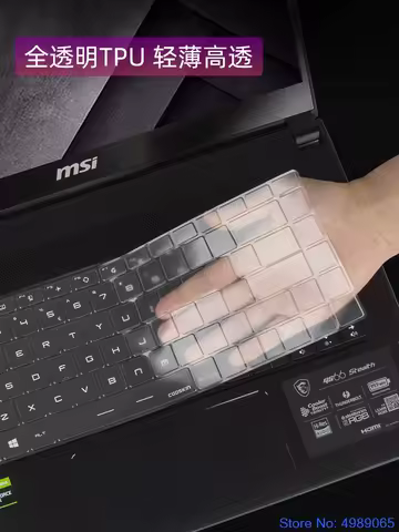 TPU Keyboard Cover Protector Skin for MSI GE66 Raider / MSI GS66 Stealth 10SE-039 GE 66 GS 66 15.6 i